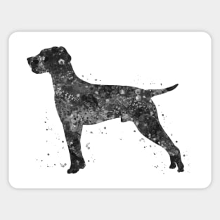 hungarian vizsla dog black and white Sticker